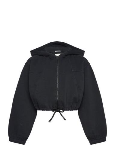 Cropped Cutline Hoody Jacket Black Tom Tailor