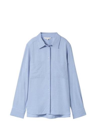 Cosy Melange Blouse Blue Tom Tailor