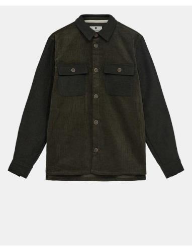 Akoscar Cord Mix Overshirt Khaki Anerkjendt