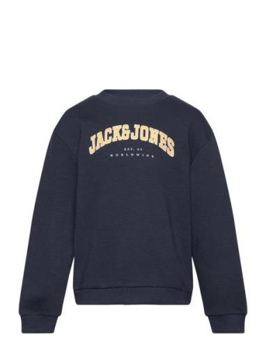 Jjecaleb Varsity Sweat Crew Nck Noos Mni Navy Jack & J S