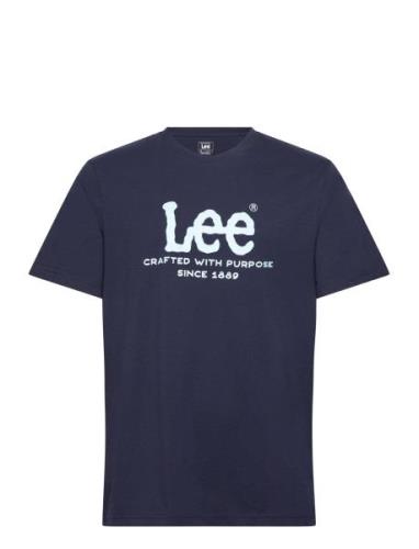 Relaxed Logo Tee Navy Lee Jeans