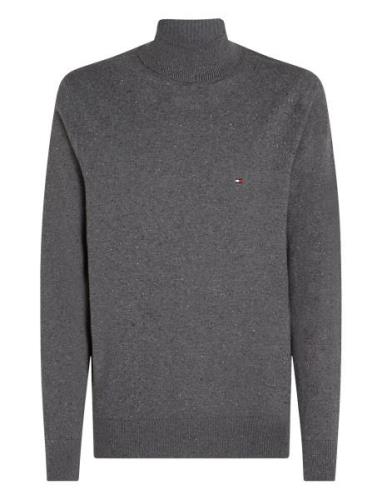 Pima Org Ctn Cashmere Roll Neck Grey Tommy Hilfiger