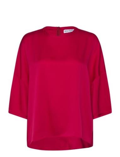 Thess Silk Tee Red Ahlvar Gallery