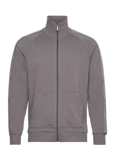 Tonal Logo Zip J Grey HUGO