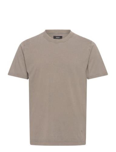 Cotton Jersey Dye Frode Tee Beige Mads Nørgaard