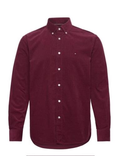 Solid Corduroy Rf Shirt Burgundy Tommy Hilfiger