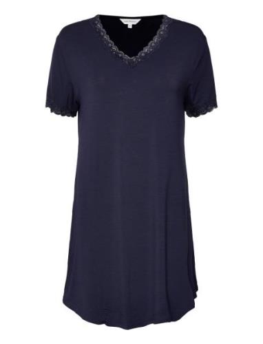 Bamboo Short Sleeve Nightdress With Blue Lady Avenue