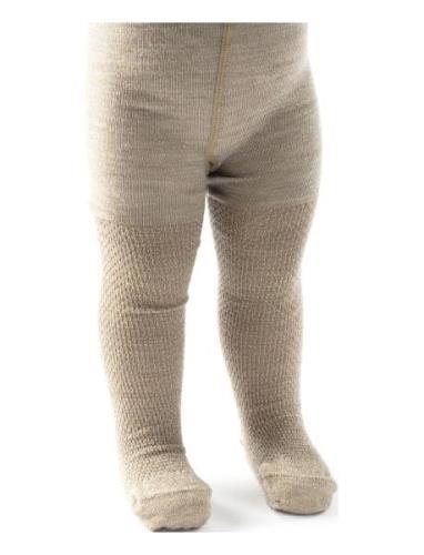 Wool Tights, Powder Beige Smallstuff