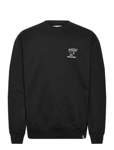 Printed Crewneck Black Revolution