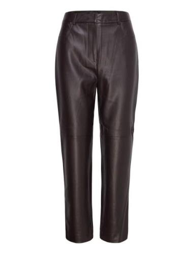 Crolenda Pu Trousers Brown French Connection