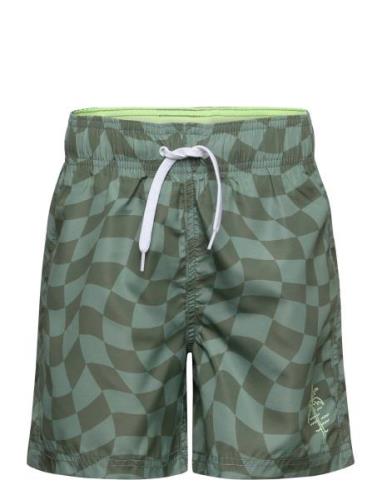 Swimshorts Bb Check Green Lindex