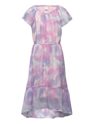 Dress Hi And Low Chiffon Aop Patterned Lindex