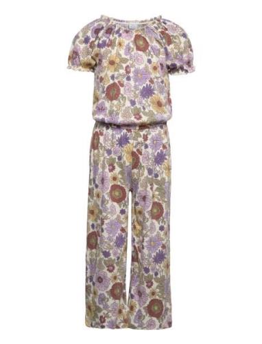 Jumpsuit Crincle Tricot Aop Patterned Lindex