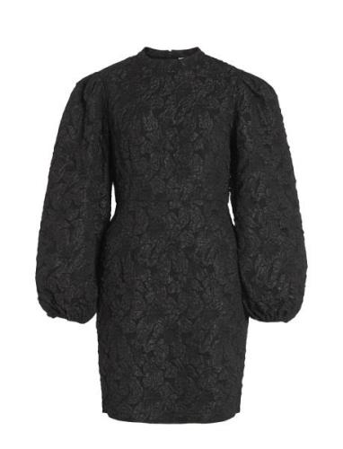 Viwillow L/S Short Dress/Dc/1 Black Vila