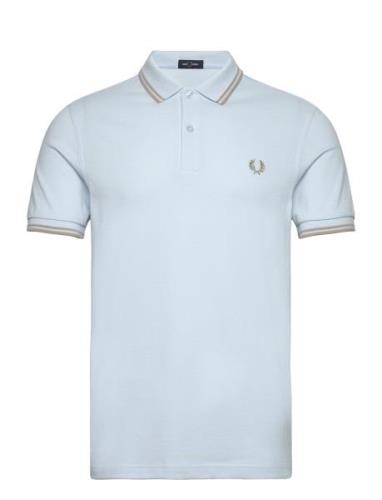 Twin Tipped Fp Shirt Blue Fred Perry