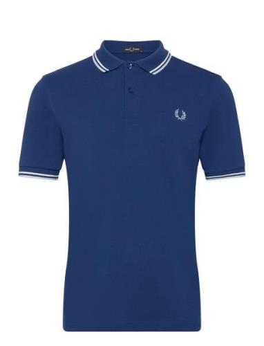 Twin Tipped Fp Shirt Blue Fred Perry