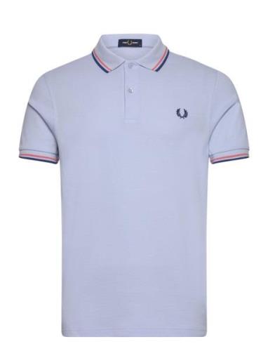 Twin Tipped Fp Shirt Blue Fred Perry