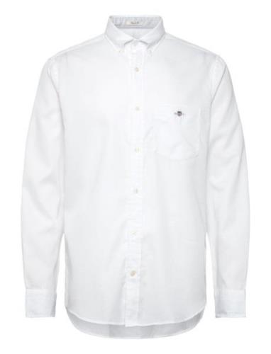 Reg H Ycomb Texture Shirt White GANT