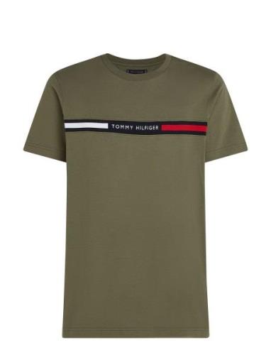 Hilfiger Chest Insert Tee Green Tommy Hilfiger