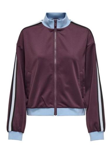 Onlwarm Up X Track Zip Jacket Pnt Burgundy ONLY