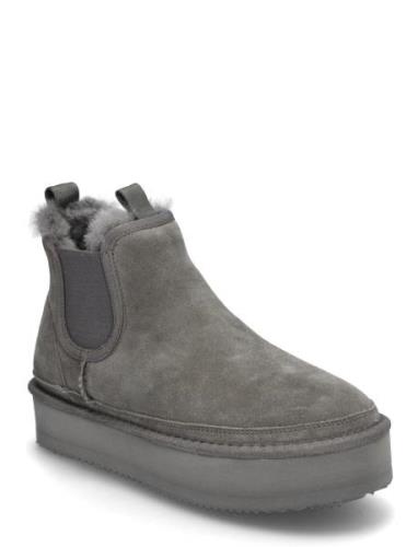 Rhbolina Chelsea Plateau Boot Grey Rosemunde