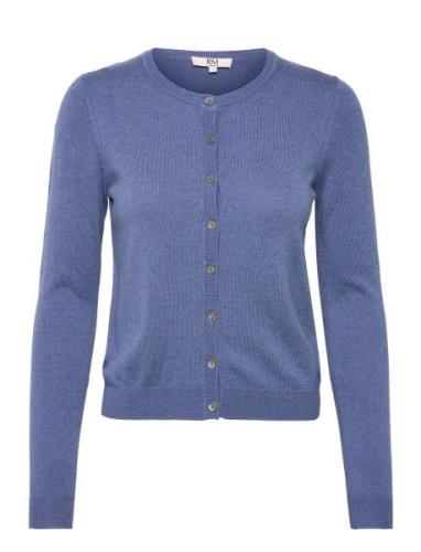 Rmwsofia Wool Ls Cardigan Blue RM By Rosemunde