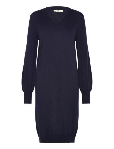 Rmwsofia Wool Knit Dress Navy RM By Rosemunde