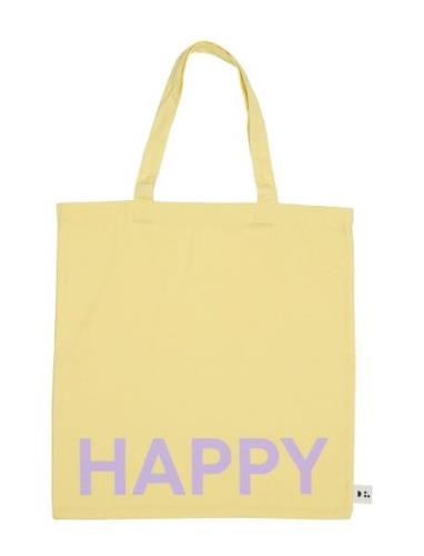 Dl Tote Bag Yellow Design Letters