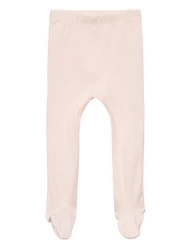 Baby Rib Tights W. Feet Pink Copenhagen Colors