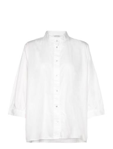 Feminine Solid Blouse White Tom Tailor