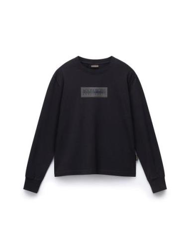 Box Logo Long Sleeve T-Shirt Black Napapijri