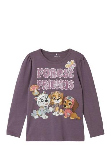 Nmfsusanne Pawpatrol Ls Top Box Cplg Purple Name It