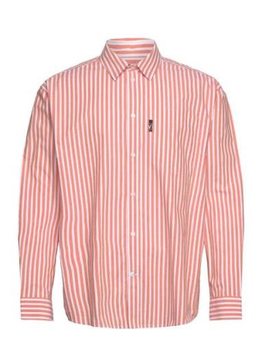 Wwday Striped Shirt Pink Double A By Wood Wood