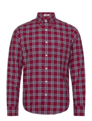 Reg Ut Archive Oxford Check Shirt Burgundy GANT