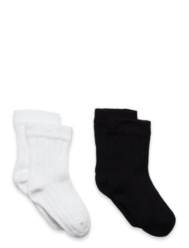 Ankle Sock - Rib White Minymo