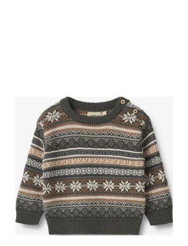 Knit Pullover Knud Brown Wheat