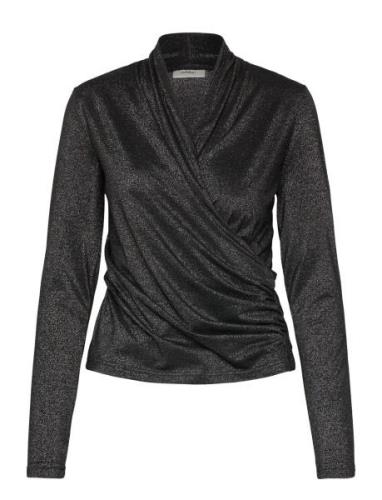 Beverlyiw Wrap Blouse Black InWear