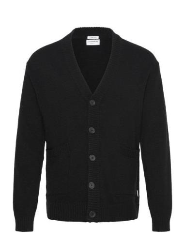 Lambswool Button Cardigan Black Lindbergh