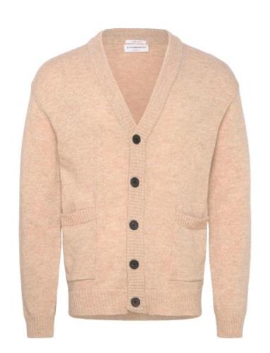 Lambswool Button Cardigan Beige Lindbergh