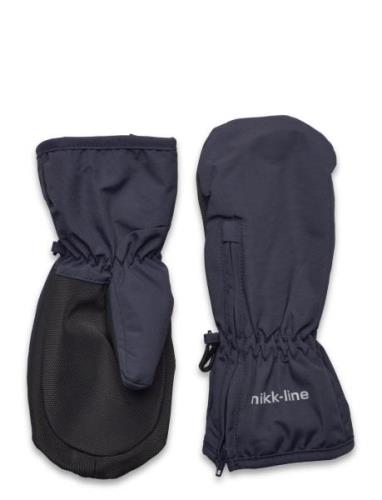 Nylon Mittens Navy Mikk-line