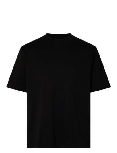 Slhrelax-Dani Ss Interlock Tee Ex Black Selected Homme