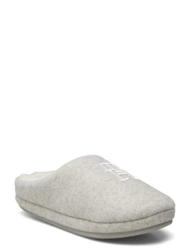 Th Embroidered Basics Slipper Grey Tommy Hilfiger