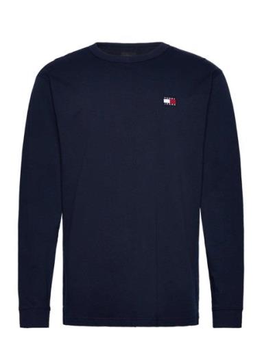 Tjm Reg Badge Ls Tee Navy Tommy Jeans