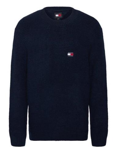 Tjm Reg Waffle Sweater Navy Tommy Jeans