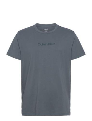 S/S Crew Neck Blue Calvin Klein