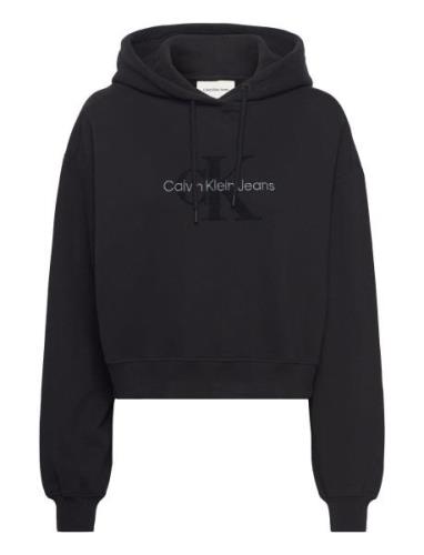 Chenille Monologo Hoodie Black Calvin Klein Jeans