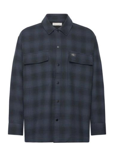 Check Overshirt Navy Calvin Klein Jeans