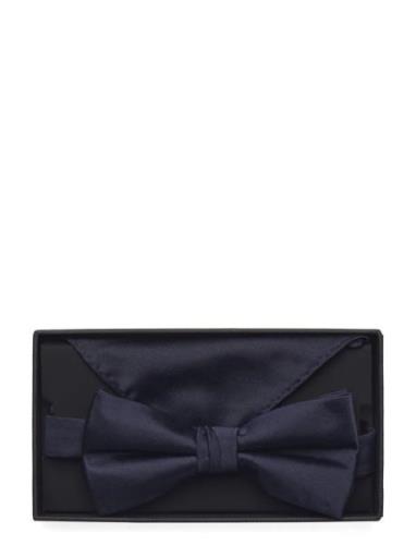 Polyester Bow Tie Navy Lindbergh Black