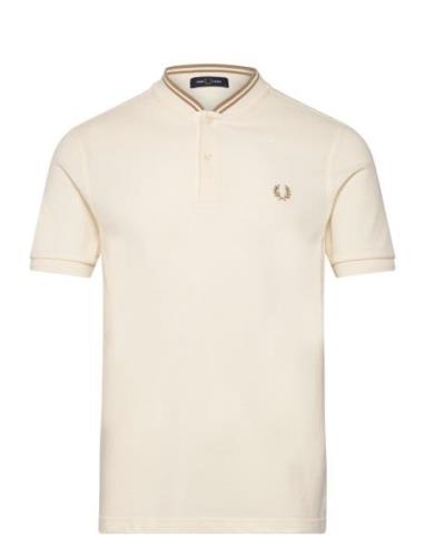 Bomber Collar Polo Beige Fred Perry