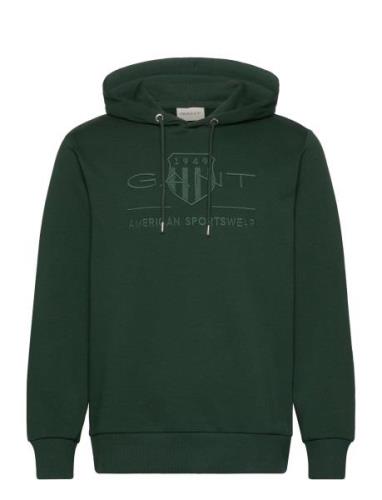 Reg Tonal Shield Hoodie Green GANT